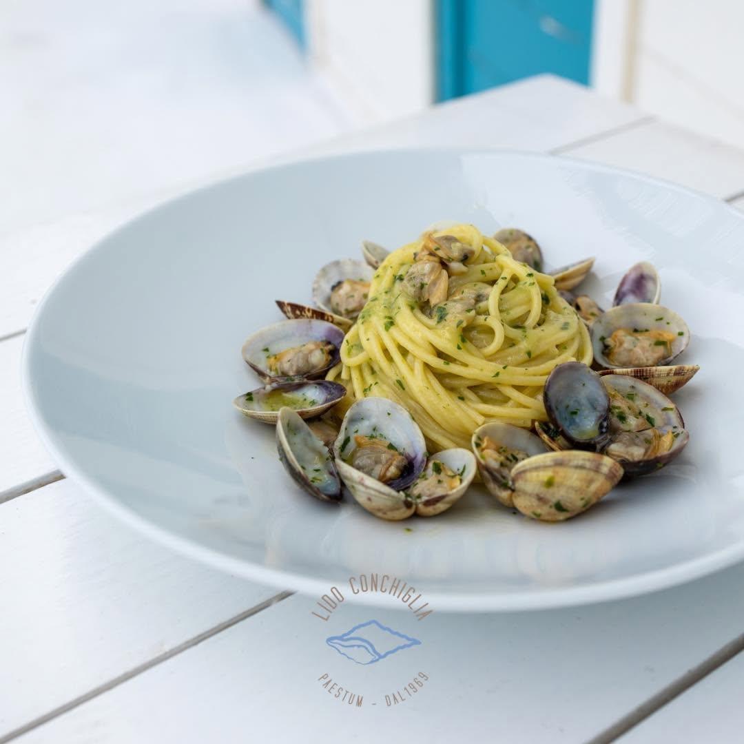Spaghetti con vongole.