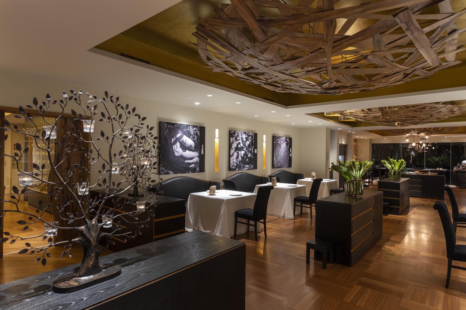 Intérieur du restaurant.