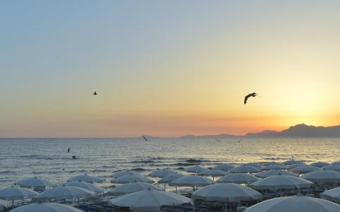 La spiaggia privata.
