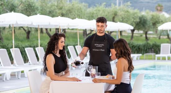 Il pranzo in struttura.