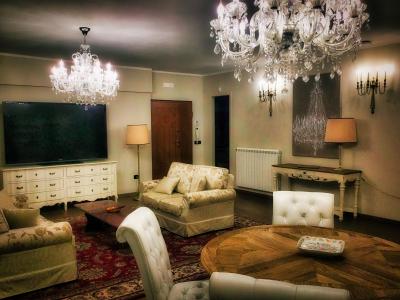 The living room.