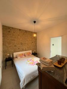 The bedroom at Casa Flora.